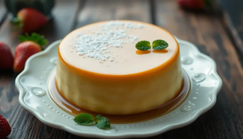 Flan pâtissier sans pâte : une recette légère et fondante pour le goûter